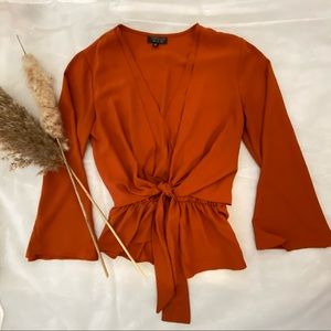 Topshop Wrap Blouse
